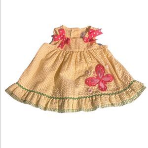 Rare Too! Yellow 6 month Girls Baby Dress